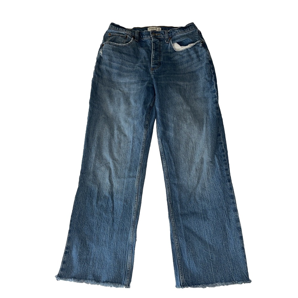 Abercrombie & Fitch Blue Ankle Jeans